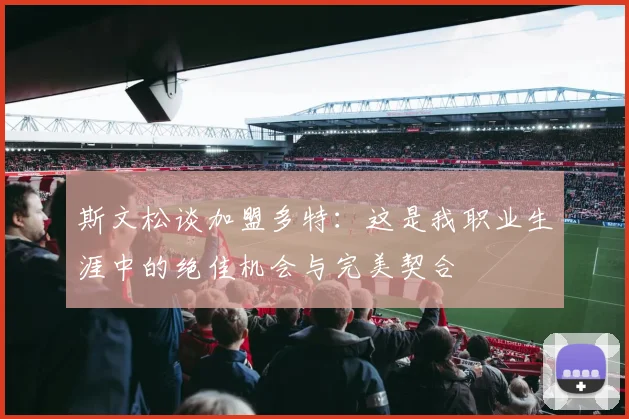 斯文松谈加盟多特：这是我职业生涯中的绝佳机会与完美契合